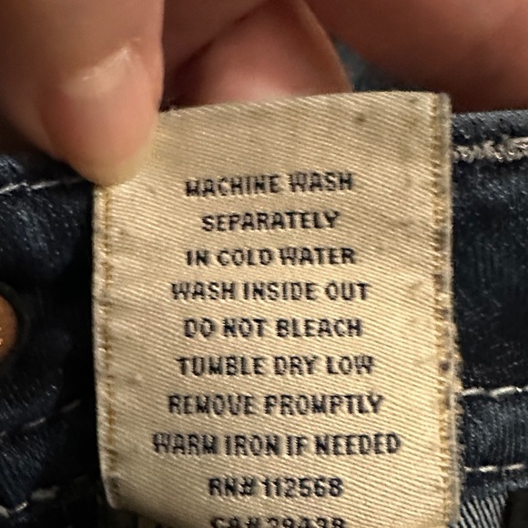 Miss Me Dark Blue Jeans with Silver Accents - Picture 10 of 14